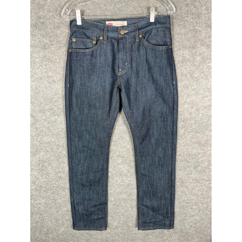 Levi's 511 Slim Fit Boys Jeans Size 28x28 Dark Wash Denim Modern Style